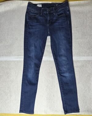 Gap 1969 Jeans Womens 26/2a Skinny Dark Wash Mid Rise